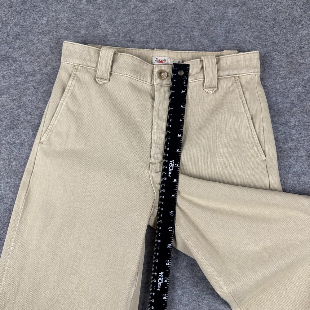 Faherty Coastline Knit Chino Pant 28"‎ Wide Leg High Rise Khaki Womens 0 - Picture 9 of 12